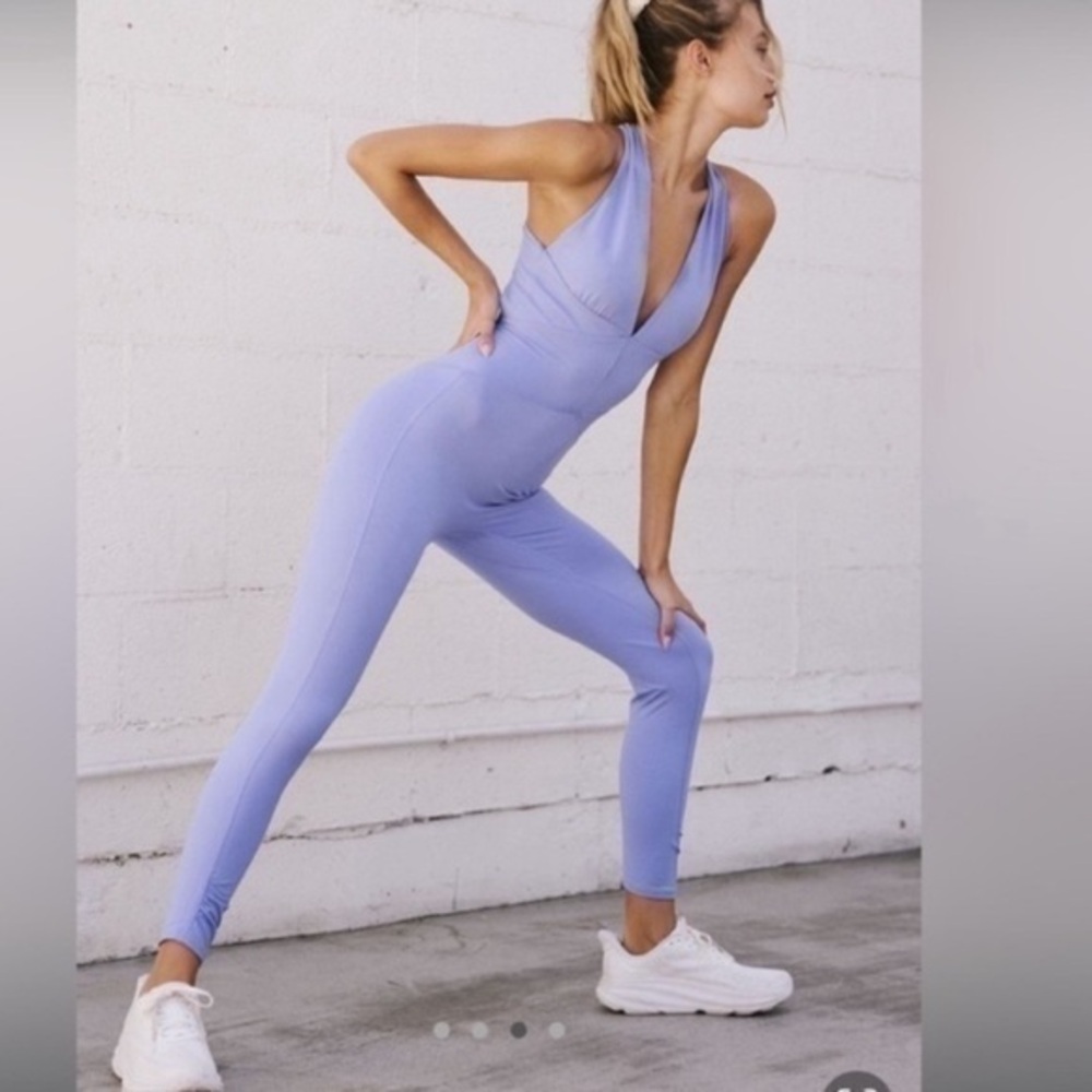 FREE PEOPLE Washed Iris Around and About onesie one piece jumpsuit